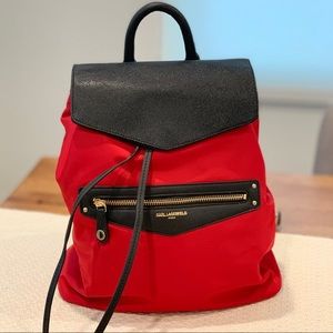 Karl Lagerfeld Backpack Red